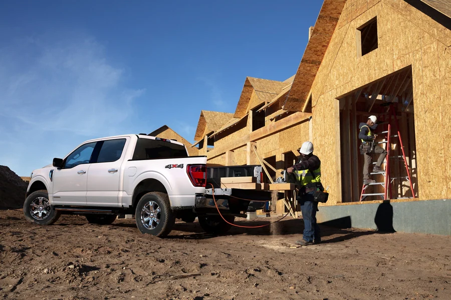 White Ford F-150 Pickup Truck