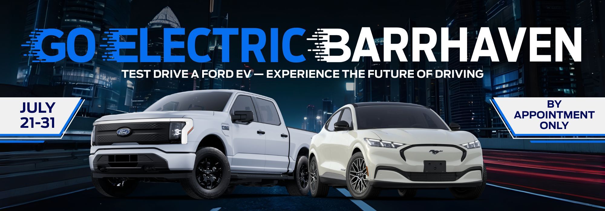 Go Electric Barrhaven Ford banner