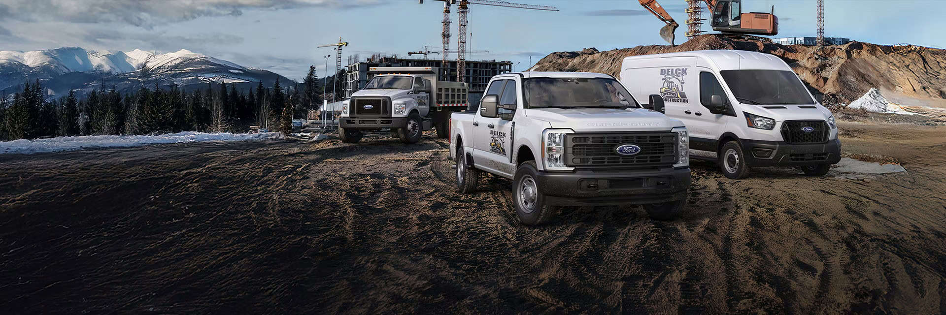 Ford trucks at Barrhaven Ford dealership, serving Ottawa's construction and commercial vehicle needs.